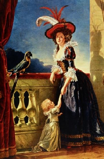Labille-Guiard, Adelaide Portrait of Louise Elisabeth of France with her son oil painting picture